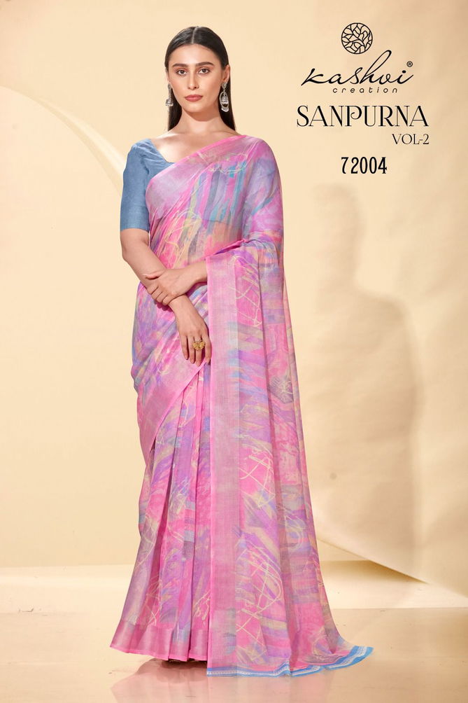 Sanpurna Vol 2 By Kashvi Daily Wear Sarees Catalog